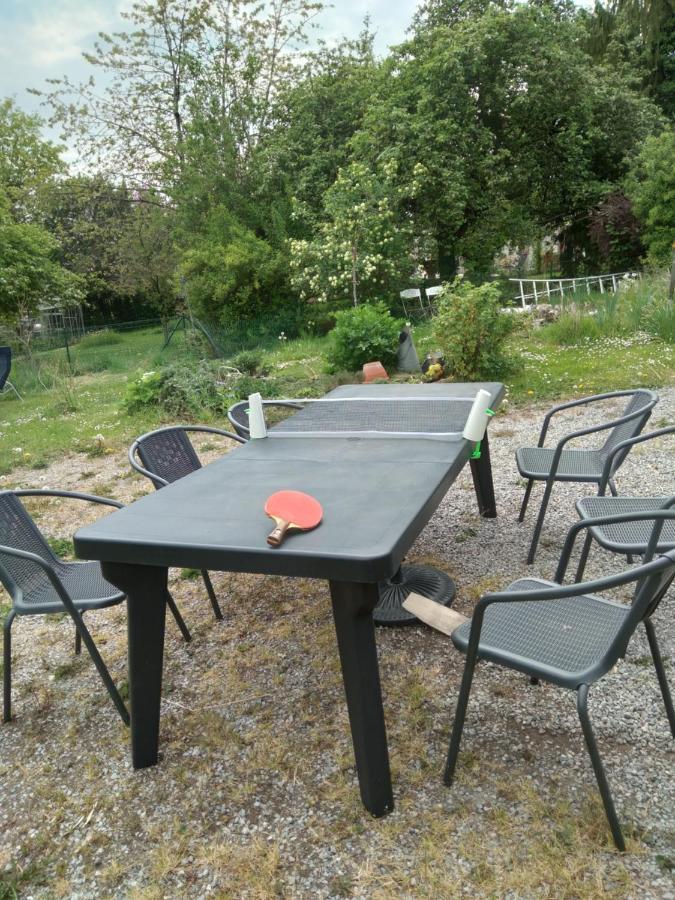 Dinant La Bergeronnette Avec La Chaleur Du Feu De Bois Et Le Jardin Exterior foto